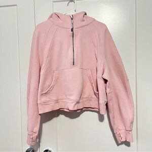 Lululemon XL/XXL Pink Oversized Half-Zip Hoodie